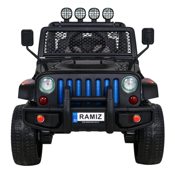 Autko terenowe Raptor Drifter Płomienie + Pilot + Napęd 4x4 + Schowek + Wolny Start + MP3 LED