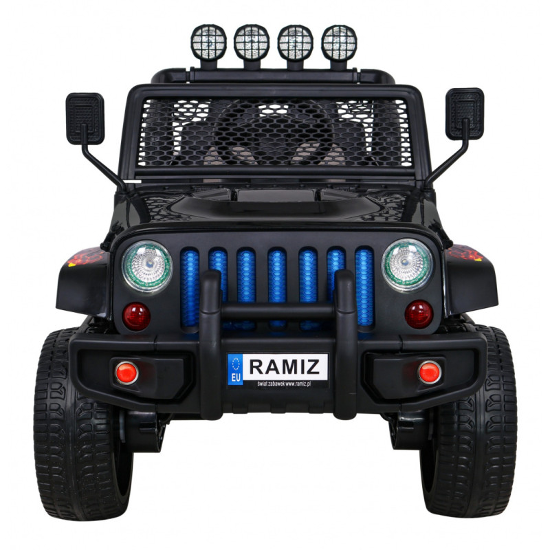 Autko terenowe Raptor Drifter Płomienie + Pilot + Napęd 4x4 + Schowek + Wolny Start + MP3 LED