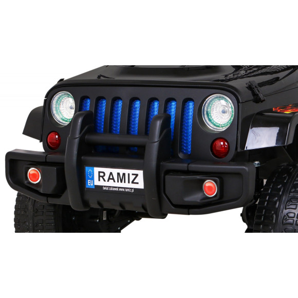 Autko terenowe Raptor Drifter Płomienie + Pilot + Napęd 4x4 + Schowek + Wolny Start + MP3 LED