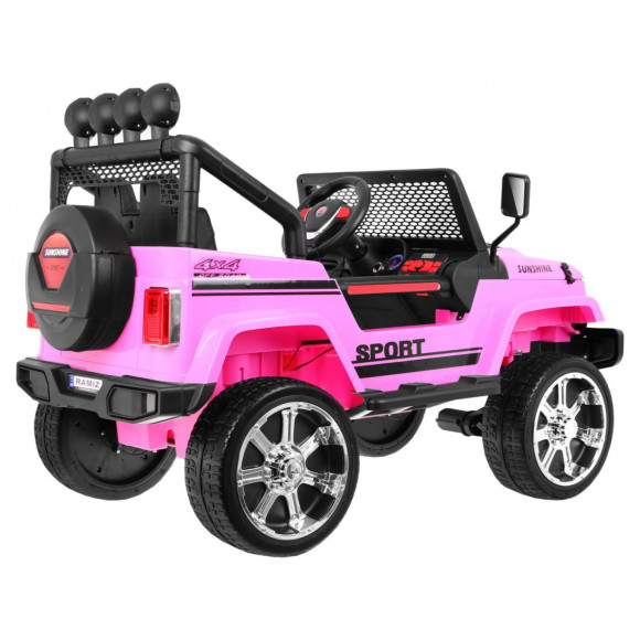 Autko terenowe Raptor Drifter Różowy + Pilot + Napęd 4x4 + Schowek + Wolny Start + MP3 LED