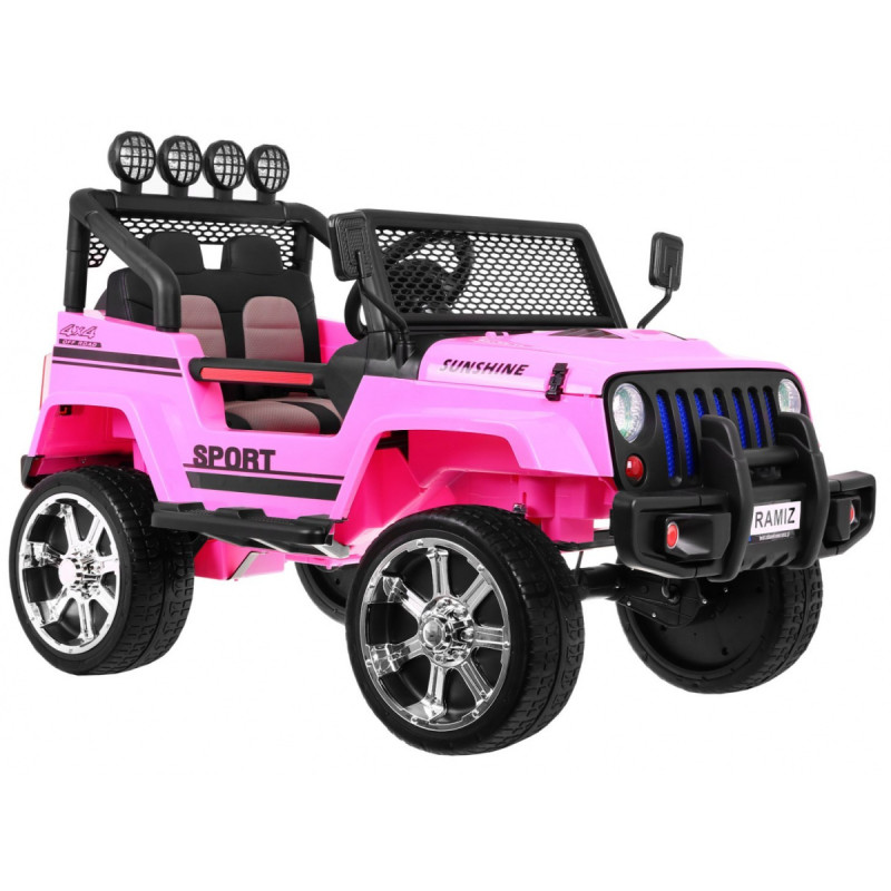 Autko terenowe Raptor Drifter Różowy + Pilot + Napęd 4x4 + Schowek + Wolny Start + MP3 LED