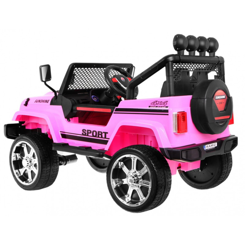 Autko terenowe Raptor Drifter Różowy + Pilot + Napęd 4x4 + Schowek + Wolny Start + MP3 LED