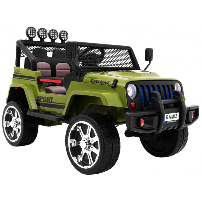 Autko terenowe Raptor Drifter Zielony + Pilot + Napęd 4x4 + Schowek + Wolny Start + MP3 LED