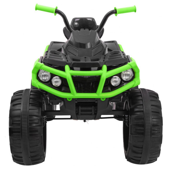 Quad ATV 2.4GHz na akumulator dla dzieci Czarno-zielony + Pilot + Koła EVA + Radio MP3 + Wolny Start