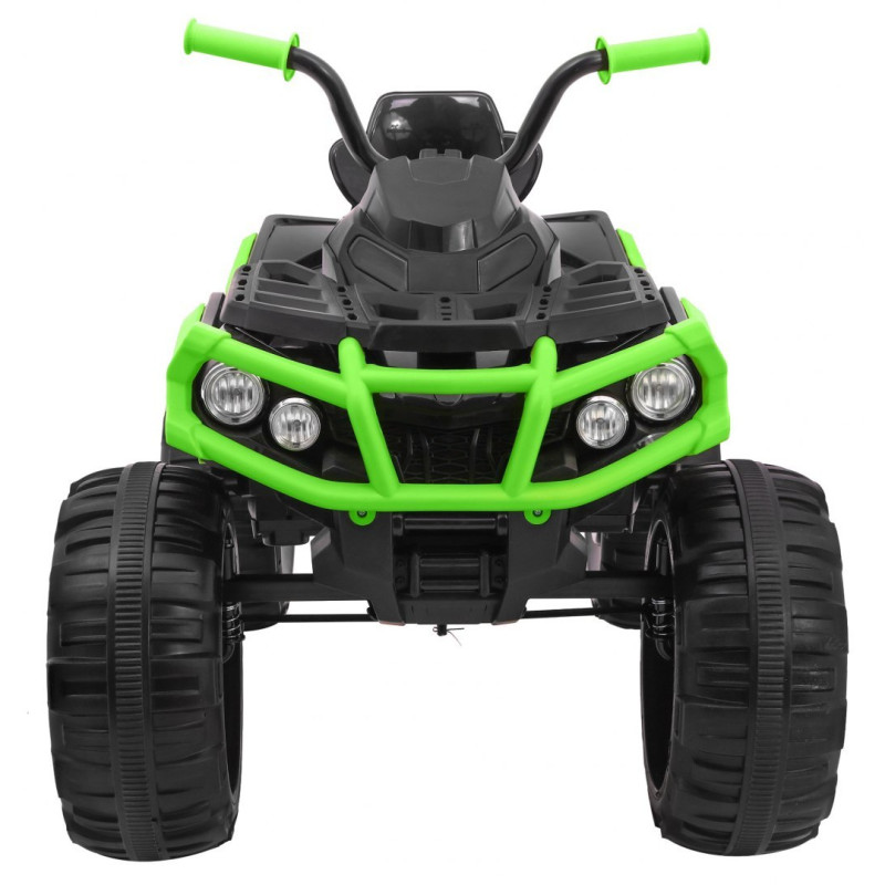 Quad ATV 2.4GHz na akumulator dla dzieci Czarno-zielony + Pilot + Koła EVA + Radio MP3 + Wolny Start