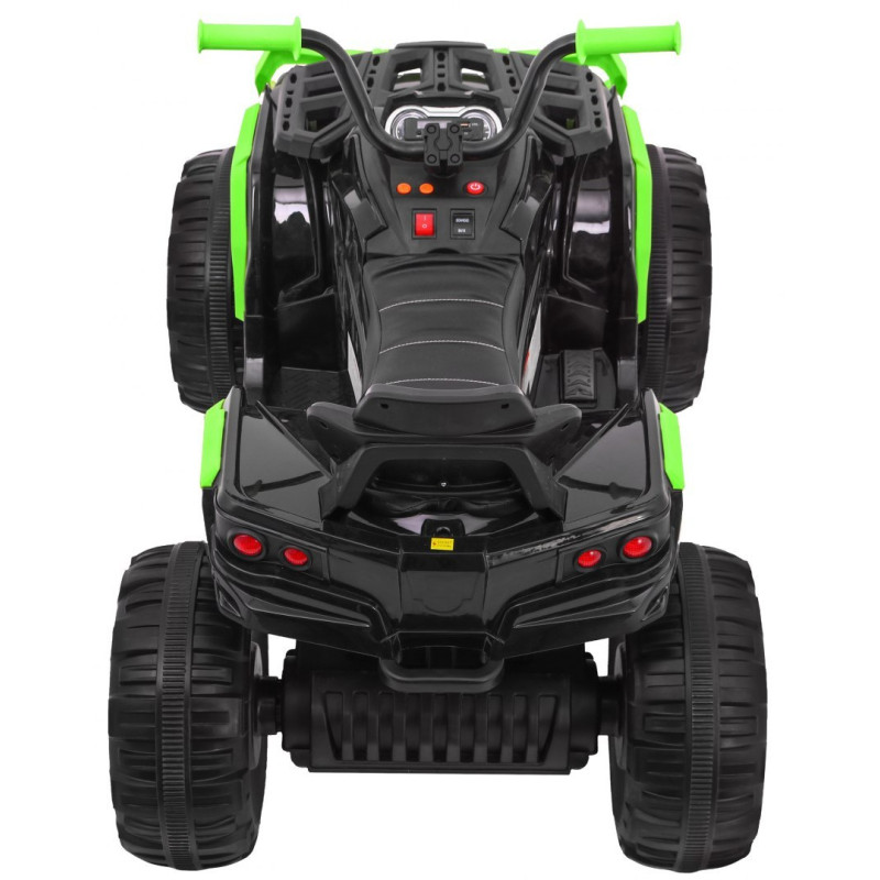 Quad ATV 2.4GHz na akumulator dla dzieci Czarno-zielony + Pilot + Koła EVA + Radio MP3 + Wolny Start