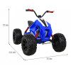 Quad Lucky Seven na akumulator Niebieski + Koła EVA + Wolny Start + LED + MP3 USB