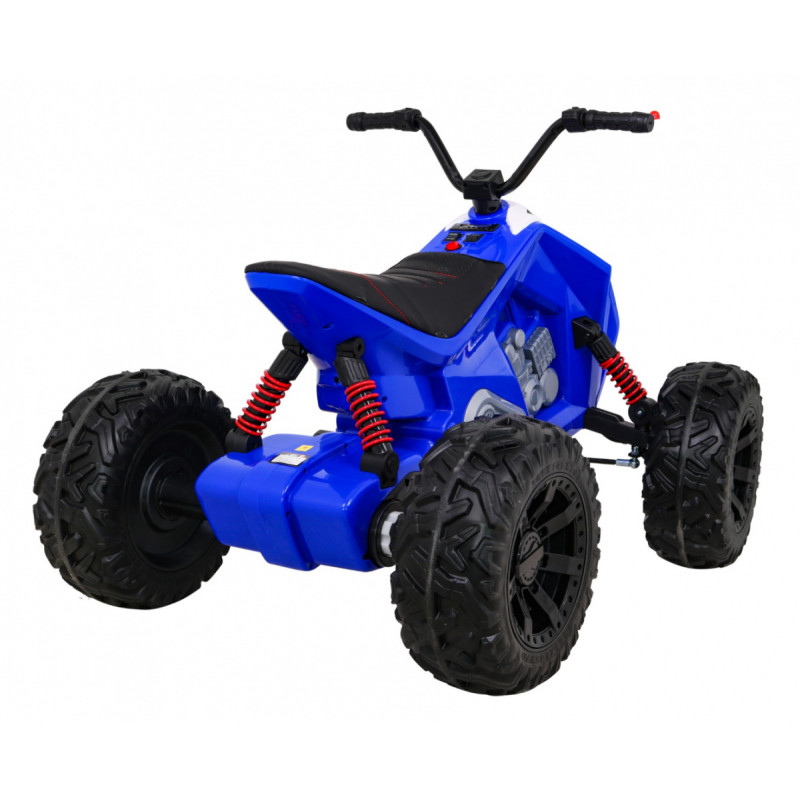 Quad Lucky Seven na akumulator Niebieski + Koła EVA + Wolny Start + LED + MP3 USB