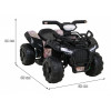 Quad Storm na akumulator dla dzieci Czarny + Silnik 25W + MP3 USB + LED Quad Storm na akumulator dla dzieci Czarny + Silnik 25W + MP3 USB + LED