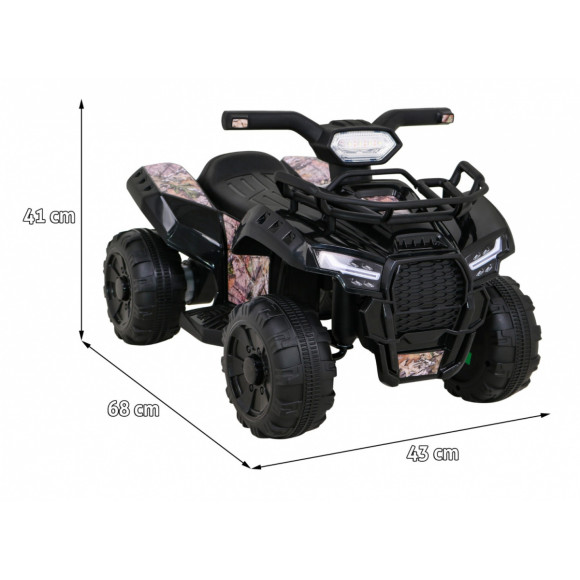 Quad Storm na akumulator dla dzieci Czarny + Silnik 25W + MP3 USB + LED Quad Storm na akumulator dla dzieci Czarny + Silnik 25W + MP3 USB + LED