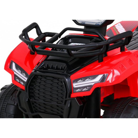 Quad Storm na akumulator dla dzieci Czerwony + Silnik 25W + MP3 USB + LED Quad Storm na akumulator dla dzieci Czerwony + Silnik 25W + MP3 USB + LED
