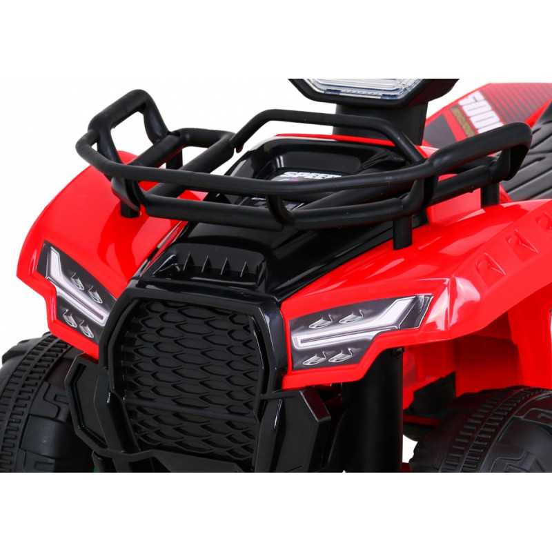 Quad Storm na akumulator dla dzieci Czerwony + Silnik 25W + MP3 USB + LED