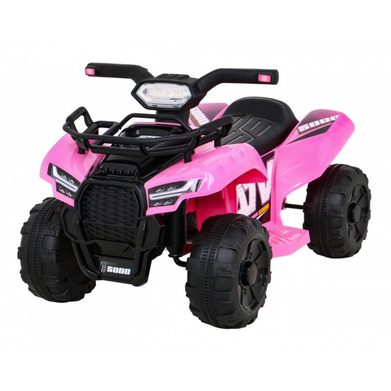 Quad Storm na akumulator dla dzieci Różowy + Silnik 25W + MP3 USB + LED