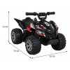 Quad The Fastest na akumulator dla dzieci Czarny + Silnik 25W