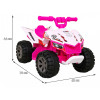 Quad The Fastest na akumulator dla dzieci Różowy + Silnik 25W Quad The Fastest na akumulator dla dzieci Różowy + Silnik 25W