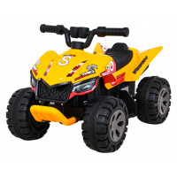 Quad The Fastest na akumulator dla dzieci Żółty + Silnik 25W