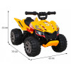 Quad The Fastest na akumulator dla dzieci Żółty + Silnik 25W Quad The Fastest na akumulator dla dzieci Żółty + Silnik 25W
