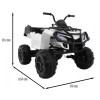 Quad XL ATV na akumulator dla dzieci Biały + Napęd 4x4 + Bagażnik + Wolny Start + EVA + Audio LED Quad XL ATV na akumulator dla dzieci Biały + Napęd 4x4 + Bagażnik + Wolny Start + EVA + Audio LED