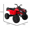 Quad XL ATV na akumulator dla dzieci Czerwony + Napęd 4x4 + Bagażnik + Wolny Start + EVA + Audio LED Quad XL ATV na akumulator dla dzieci Czerwony + Napęd 4x4 + Bagażnik + Wolny Start + EVA + Audio LED