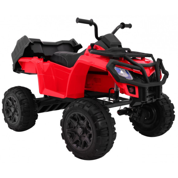 Quad XL ATV na akumulator dla dzieci Czerwony + Napęd 4x4 + Bagażnik + Wolny Start + EVA + Audio LED Quad XL ATV na akumulator dla dzieci Czerwony + Napęd 4x4 + Bagażnik + Wolny Start + EVA + Audio LED