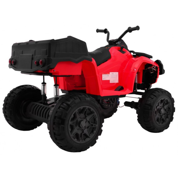 Quad XL ATV 2,4GHz na akumulator dla dzieci Czerwony + Pilot + Napęd 4x4 + Bagażnik + Wolny Start + EVA + Audio LED Quad XL ATV 2,4GHz na akumulator dla dzieci Czerwony + Pilot + Napęd 4x4 + Bagażnik + Wolny Start + EVA + Audio LED