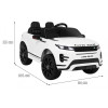 Range Rover Evoque na akumulator dla dzieci Biały + Pilot + Wolny Start + MP3 LED