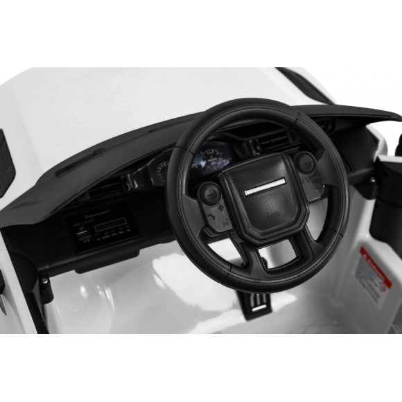 Range Rover Evoque na akumulator dla dzieci Biały + Pilot + Wolny Start + MP3 LED