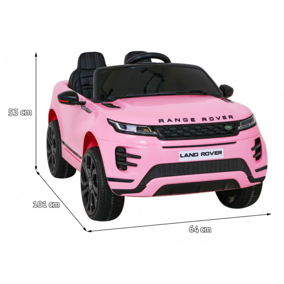 Range Rover Evoque na akumulator dla dzieci Różowy + Pilot + Wolny Start + MP3 LED