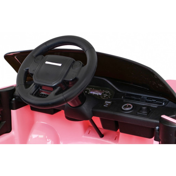 Range Rover Evoque na akumulator dla dzieci Różowy + Pilot + Wolny Start + MP3 LED
