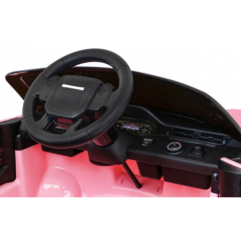Range Rover Evoque na akumulator dla dzieci Różowy + Pilot + Wolny Start + MP3 LED