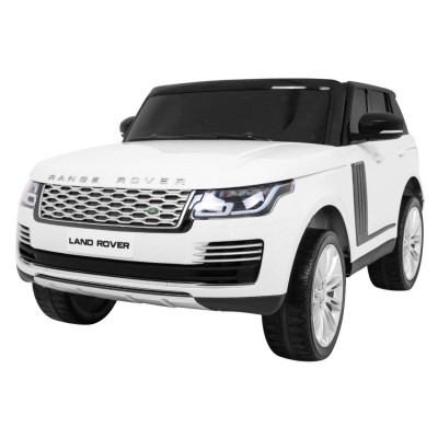Range Rover HSE 2-osobowe Autko dla dzieci Biały + Pilot + 5-pkt pasy + Panel audio + LED