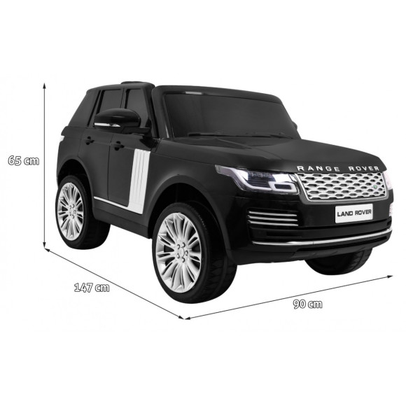 Range Rover HSE 2-osobowe Autko dla dzieci Czarny + Pilot + 5-pkt pasy + Panel audio + LED