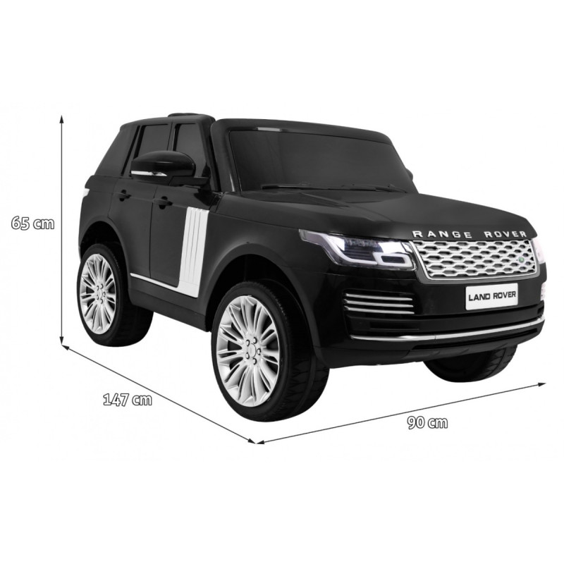 Range Rover HSE 2-osobowe Autko dla dzieci Czarny + Pilot + 5-pkt pasy + Panel audio + LED