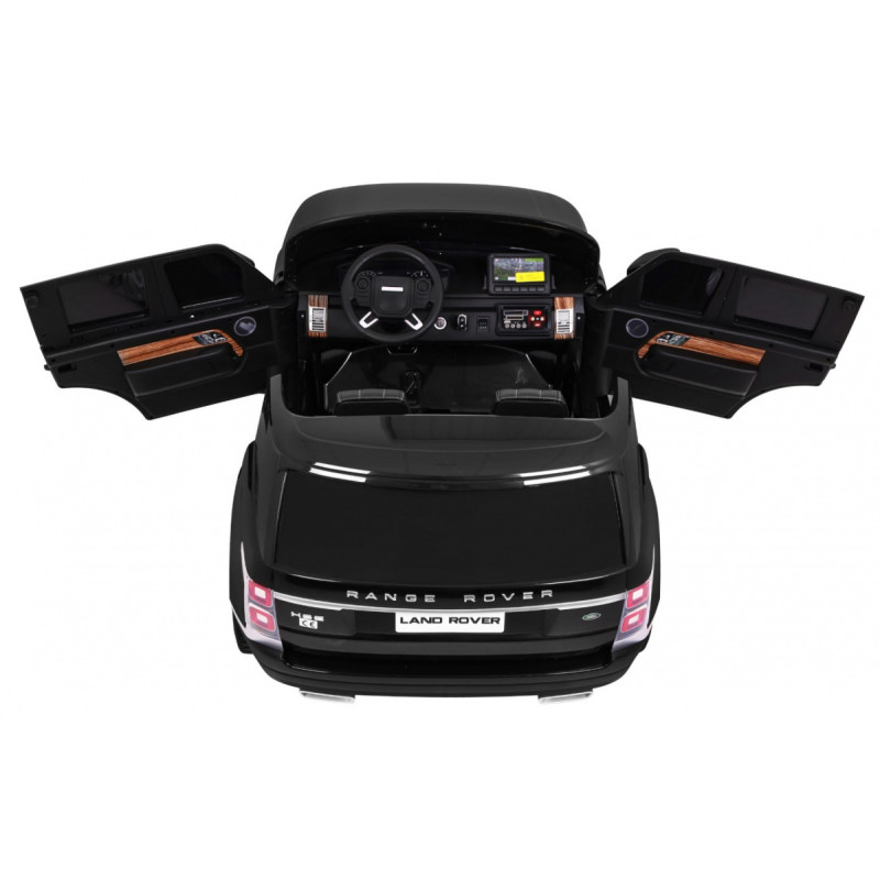 Range Rover HSE 2-osobowe Autko dla dzieci Czarny + Pilot + 5-pkt pasy + Panel audio + LED