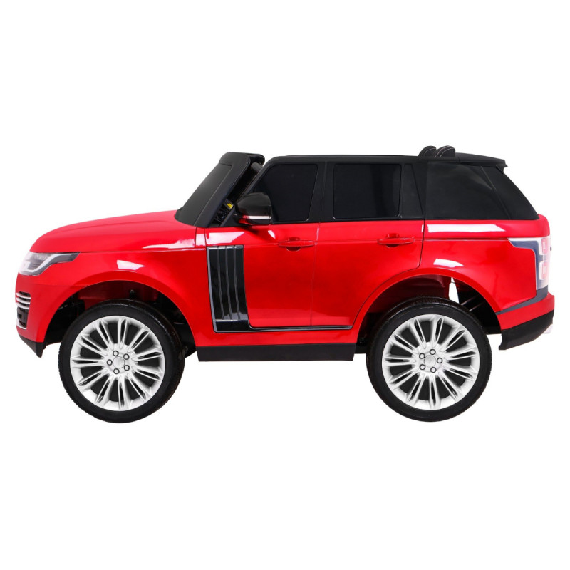 Range Rover HSE Lakierowane Autko dla 2 dzieci Czerwony + Pilot + 5-pkt pasy + Panel audio + LED