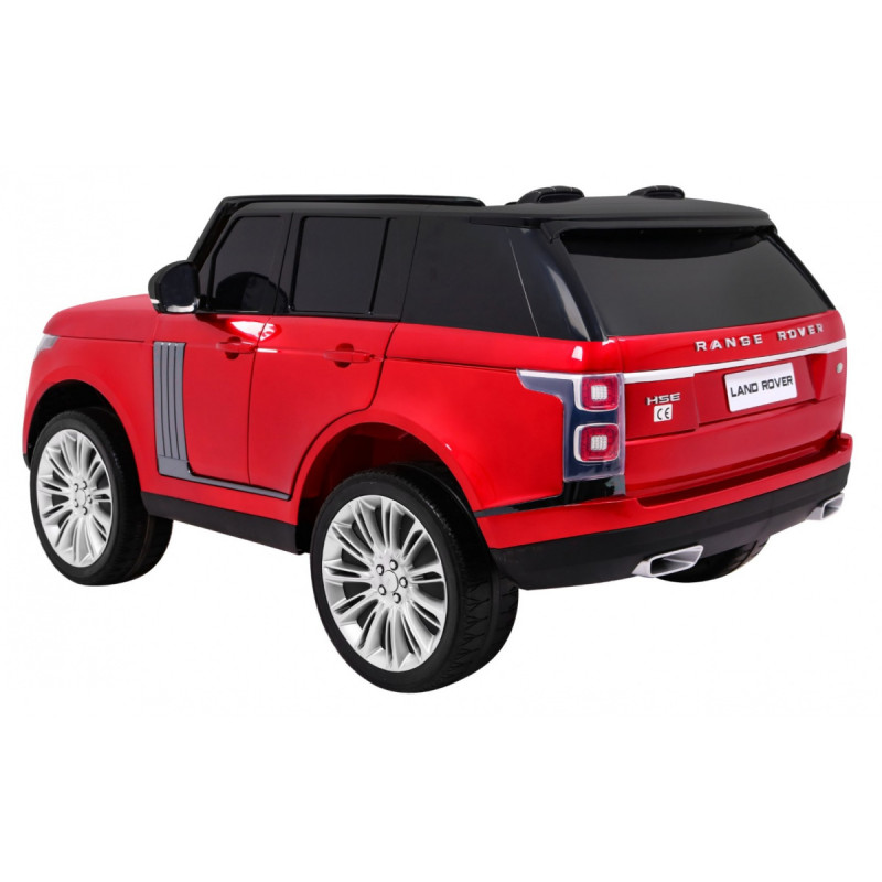 Range Rover HSE Lakierowane Autko dla 2 dzieci Czerwony + Pilot + 5-pkt pasy + Panel audio + LED