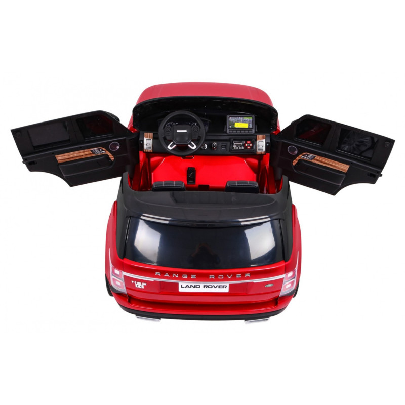 Range Rover HSE Lakierowane Autko dla 2 dzieci Czerwony + Pilot + 5-pkt pasy + Panel audio + LED