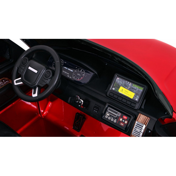 Range Rover HSE Lakierowane Autko dla 2 dzieci Czerwony + Pilot + 5-pkt pasy + Panel audio + LED