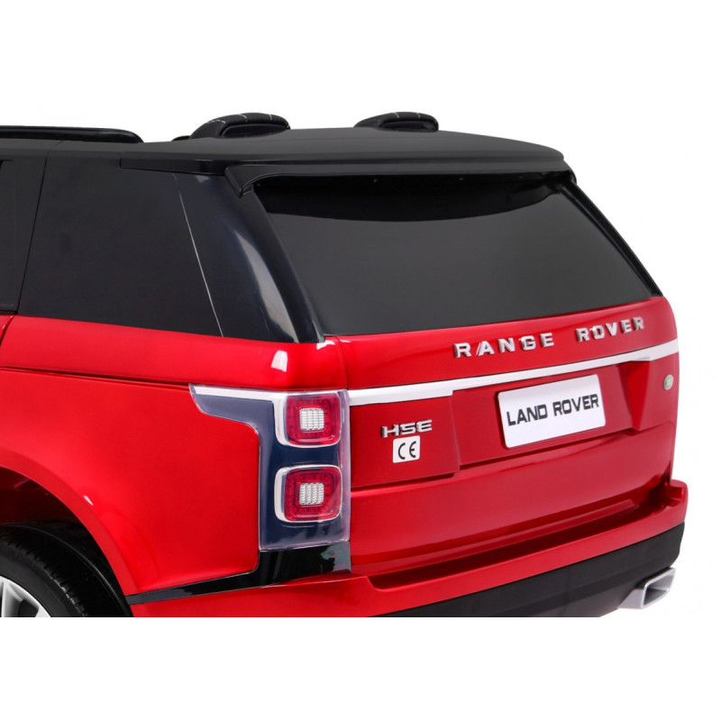 Range Rover HSE Lakierowane Autko dla 2 dzieci Czerwony + Pilot + 5-pkt pasy + Panel audio + LED