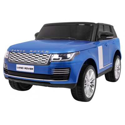Range Rover HSE Lakierowane Autko dla 2 dzieci Niebieski + Pilot + 5-pkt pasy + Panel audio + LED
