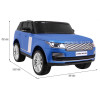 Range Rover HSE Lakierowane Autko dla 2 dzieci Niebieski + Pilot + 5-pkt pasy + Panel audio + LED Range Rover HSE Lakierowane Autko dla 2 dzieci Niebieski + Pilot + 5-pkt pasy + Panel audio + LED