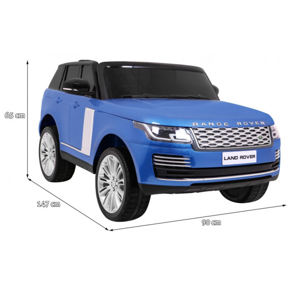 Range Rover HSE Lakierowane Autko dla 2 dzieci Niebieski + Pilot + 5-pkt pasy + Panel audio + LED Range Rover HSE Lakierowane Autko dla 2 dzieci Niebieski + Pilot + 5-pkt pasy + Panel audio + LED