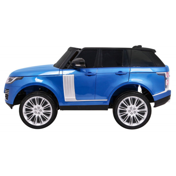 Range Rover HSE Lakierowane Autko dla 2 dzieci Niebieski + Pilot + 5-pkt pasy + Panel audio + LED Range Rover HSE Lakierowane Autko dla 2 dzieci Niebieski + Pilot + 5-pkt pasy + Panel audio + LED