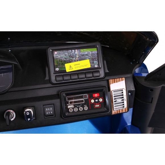 Range Rover HSE Lakierowane Autko dla 2 dzieci Niebieski + Pilot + 5-pkt pasy + Panel audio + LED Range Rover HSE Lakierowane Autko dla 2 dzieci Niebieski + Pilot + 5-pkt pasy + Panel audio + LED