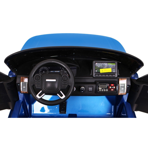 Range Rover HSE Lakierowane Autko dla 2 dzieci Niebieski + Pilot + 5-pkt pasy + Panel audio + LED Range Rover HSE Lakierowane Autko dla 2 dzieci Niebieski + Pilot + 5-pkt pasy + Panel audio + LED