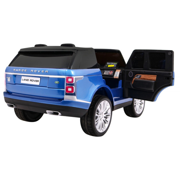 Range Rover HSE Lakierowane Autko dla 2 dzieci Niebieski + Pilot + 5-pkt pasy + Panel audio + LED Range Rover HSE Lakierowane Autko dla 2 dzieci Niebieski + Pilot + 5-pkt pasy + Panel audio + LED