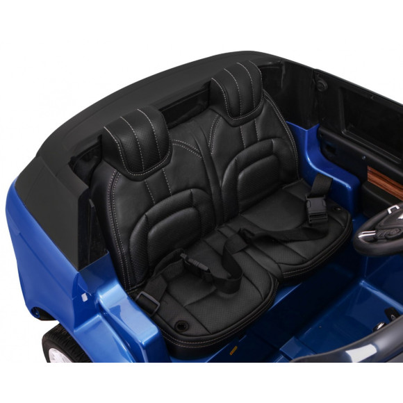 Range Rover HSE Lakierowane Autko dla 2 dzieci Niebieski + Pilot + 5-pkt pasy + Panel audio + LED Range Rover HSE Lakierowane Autko dla 2 dzieci Niebieski + Pilot + 5-pkt pasy + Panel audio + LED