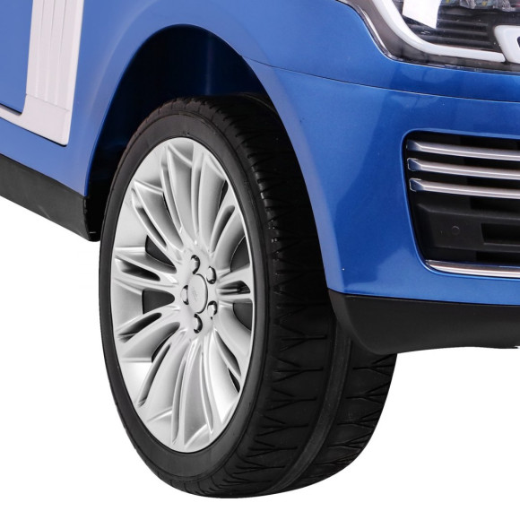 Range Rover HSE Lakierowane Autko dla 2 dzieci Niebieski + Pilot + 5-pkt pasy + Panel audio + LED Range Rover HSE Lakierowane Autko dla 2 dzieci Niebieski + Pilot + 5-pkt pasy + Panel audio + LED