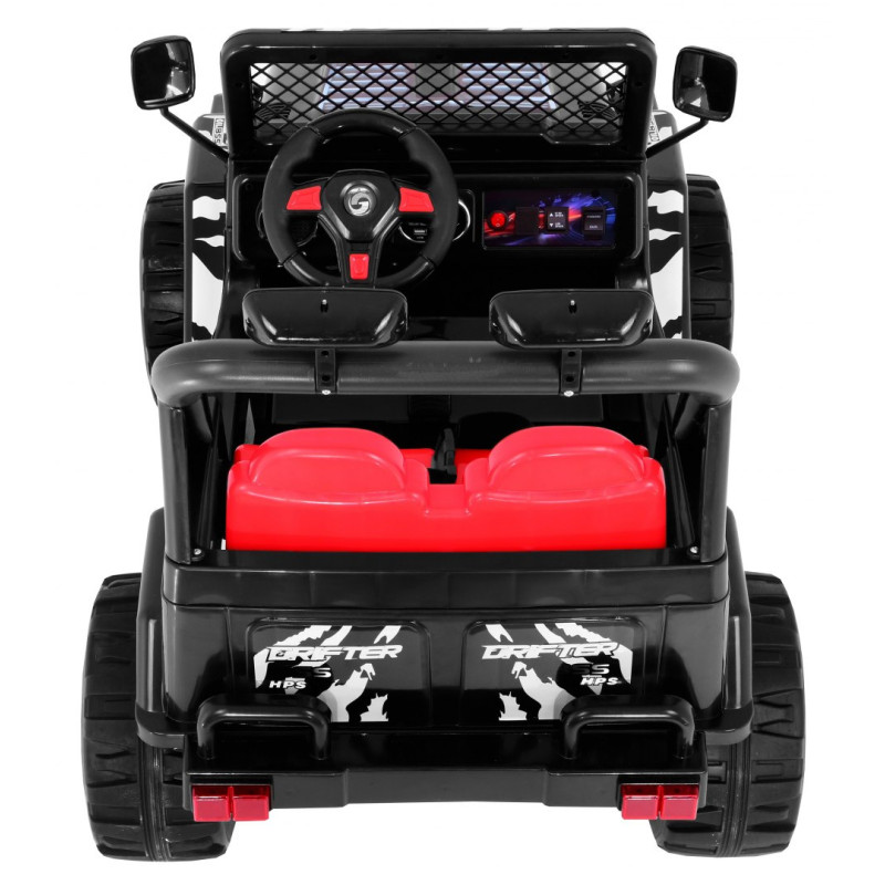 Terenowy Raptor Drifter na akumulator dla dzieci Czarny + Pilot + Wolny Start + EVA + Dźwięki Światła