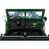 Autko Wojskowe Retro Strong dla 3 dzieci Zielony + Napęd 4x4 + Schowki + EVA + Wolny Start + MP3 LED